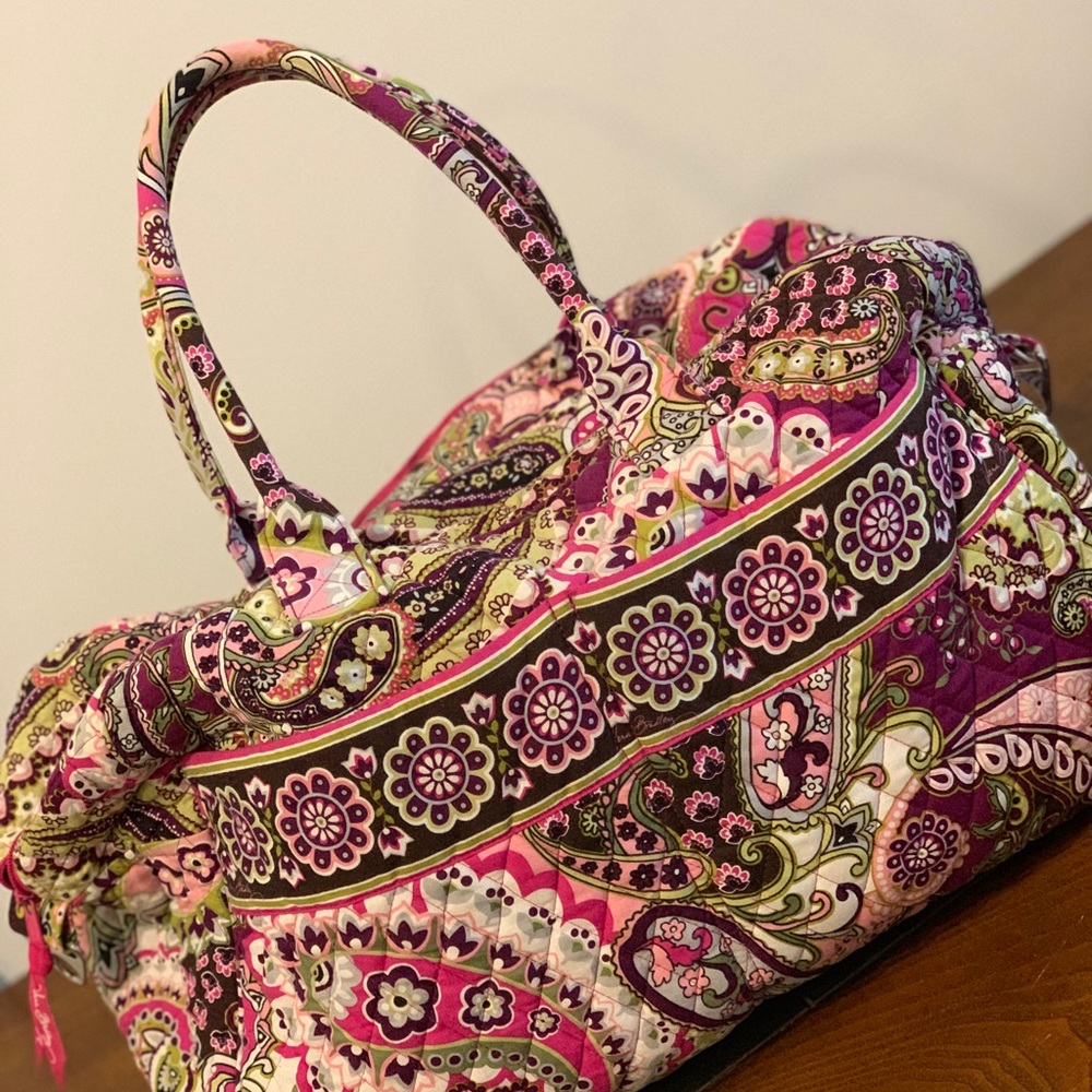 Vera Bradley Very Berry Paisley Weekender